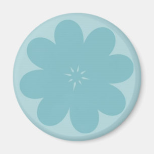 Imã Flor azul simples