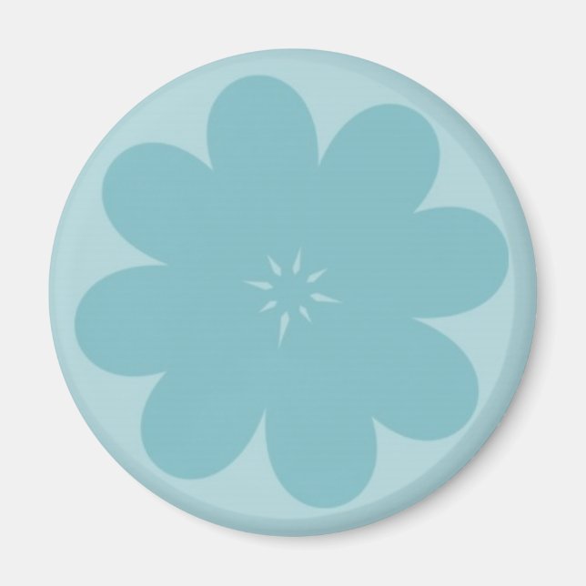 Imã Flor azul simples (Frente)