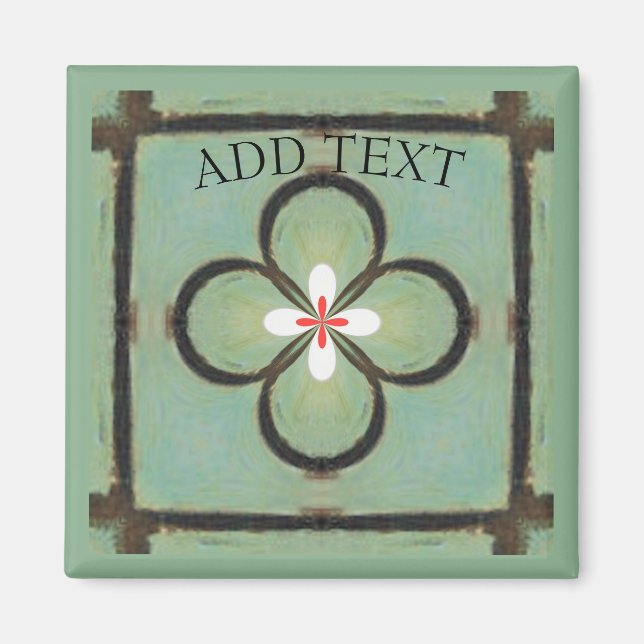 Imã Flor branca (Frente)