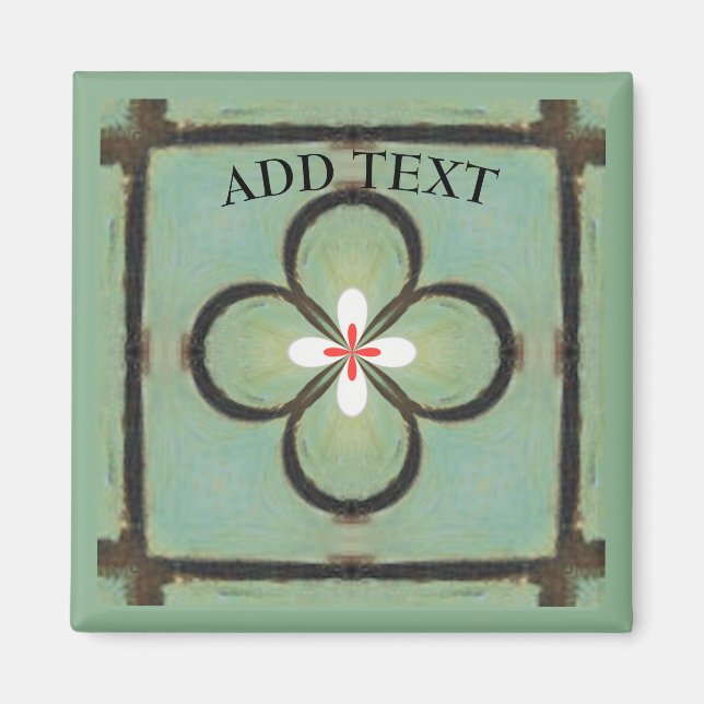 Imã Flor branca (Frente)