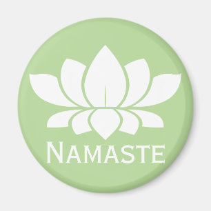 Imã Flor Branca de Lotus de Nomes Modernos