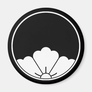 Imã Flor chinesa rômbica vista pelo buraco da fechadur