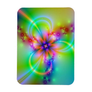 Ímã Flor Colorida Com Fitas