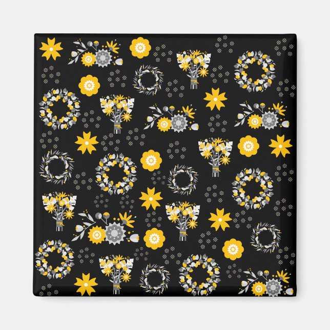 Imã Flor Compre Grateful, Magnet (Frente)