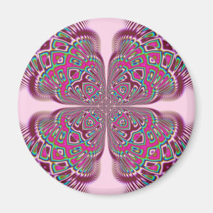 Imã Flor cor-de-rosa de Fusha
