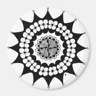 Imã Flor Coroa Zen Mandala