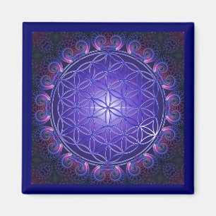 Imã FLOR DA VIDA / Blume des Lebens Mandala I Square