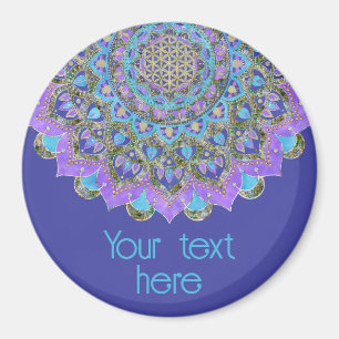 Imã Flor Da Vida - Estilo De Mandala Índia 2