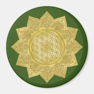 Imã Flor Da Vida - Índia Mandala 4