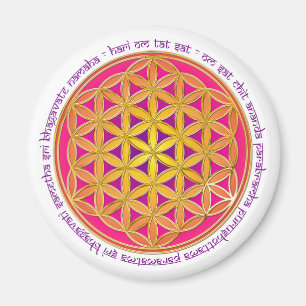 Imã Flor da vida/mantra de Moola