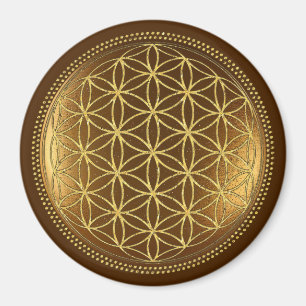 Imã FLOR DA VIDA - Medalha de Geometria Sagrada 1