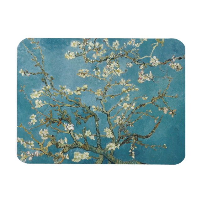 Ímã Flor de amêndoa de Vincent van Gogh (1890) (Horizontal)