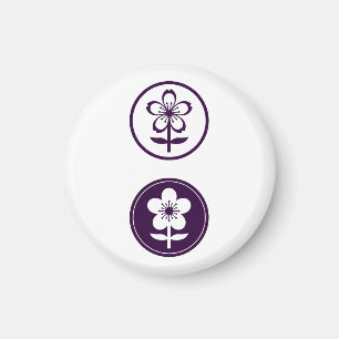 Imã flor de cereja e flor de maçã