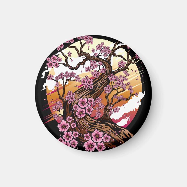 Imã Flor de Cereja Selvagem (Frente)