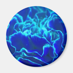 Imã Flor de cravo-da-índia e azul-vibrante