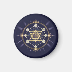 Imã Flor de Infinito — Geometria Sagrada Celestial