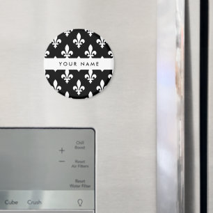 Imã Flor de Lis, Branco sobre Preto, Branco, Seu Nome