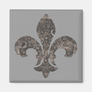 Imã Flor de lis da tampa do medidor de água,