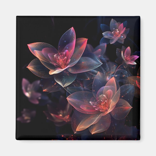 Imã Flor de Lótus Cósmico Celestial em Flor (Frente)
