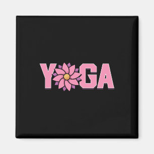 Imã Flor de Lótus de Yoga Minimalista Simples