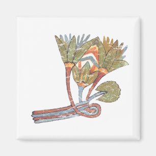 Imã Flor de lótus egípcia antiga