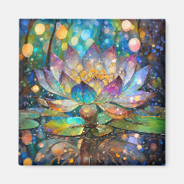 Imã Flor de Lótus Iluminada em Flor
