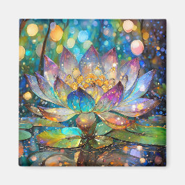 Imã Flor de Lótus Iluminada em Flor