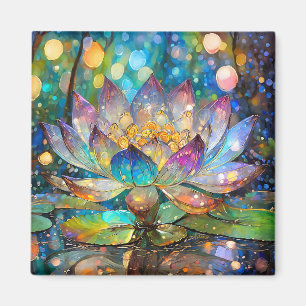 Imã Flor de Lótus Iluminada em Flor