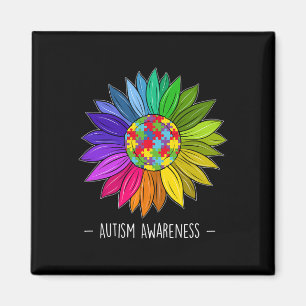 Imã Flor de Margarida Conscientização do Autismo para