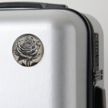 Flor de rosa preta e branca