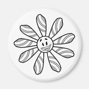 Imã Flor de rosto sorriso