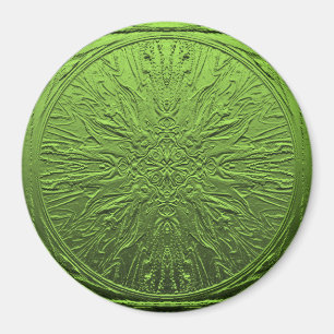 Imã Flor de Satin Verde......