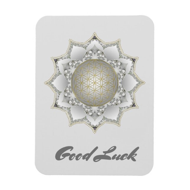 Ímã Flor De Vida - Blossomas Mandala 1 (Vertical)