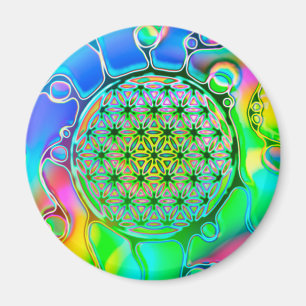 Imã Flor De Vida - Maneiras Coloridas 1