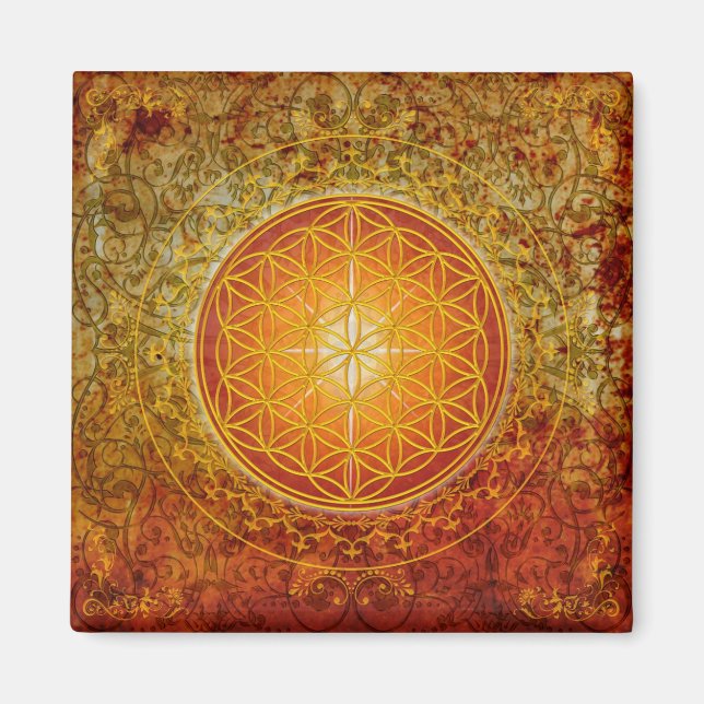 Imã Flor de Vida - Ornamento III (Frente)