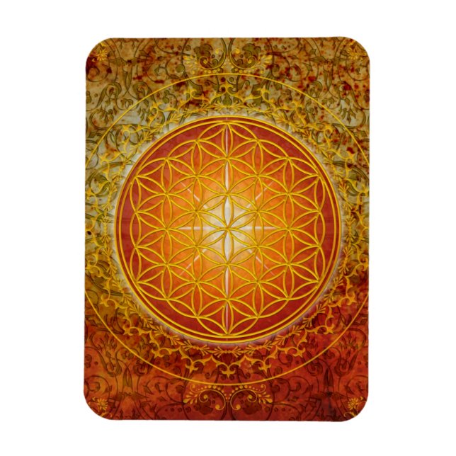 Ímã Flor de Vida - Ornamento III (Vertical)