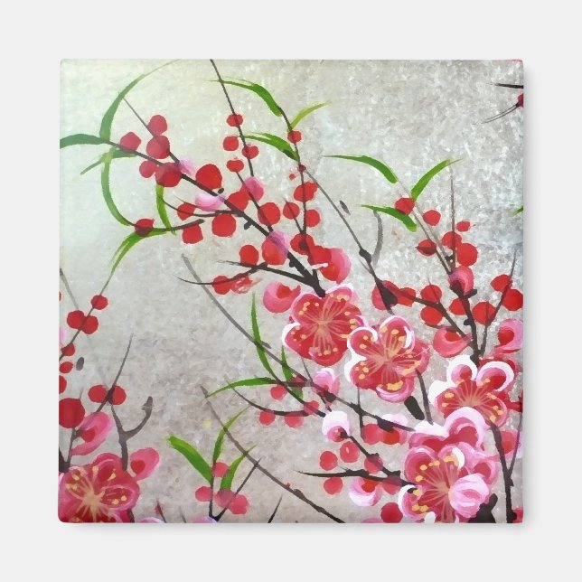 Imã Flor Dourado (Frente)