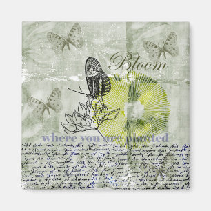 Imã Flor inspirada da borboleta