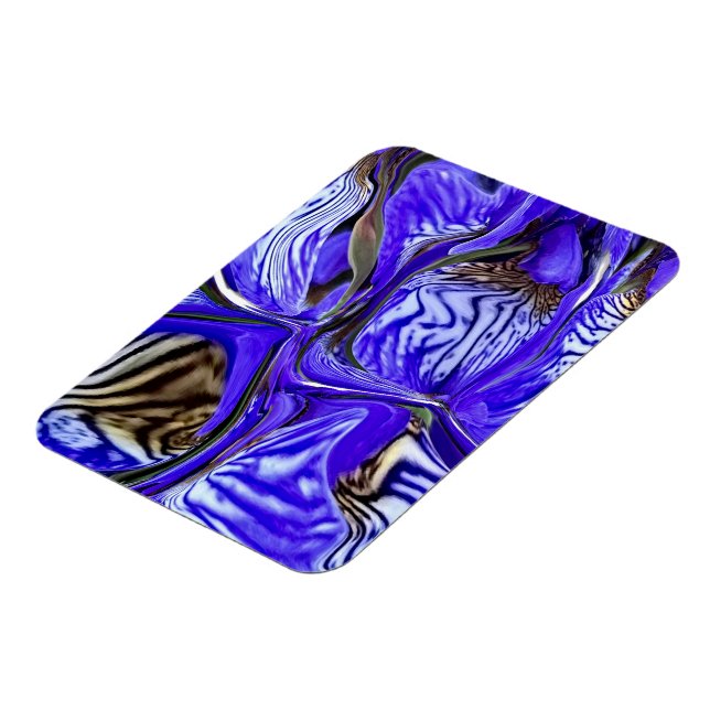Ímã Flor Íris Roxo Flexível (Left Side)