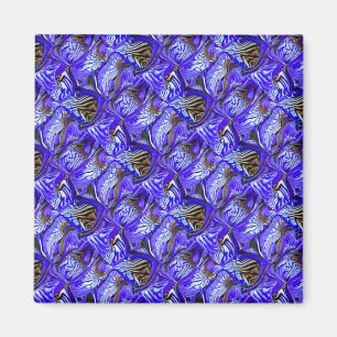 Imã Flor Íris Roxo/Inclinado/Com Teles /