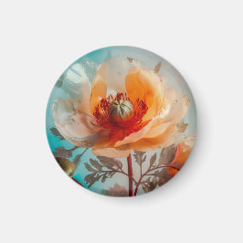 Imã Flor Laranja Delicada