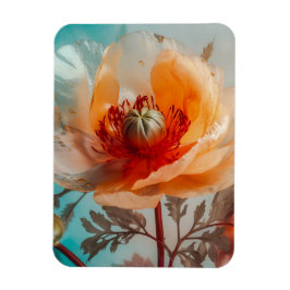 Ímã Flor Laranja Delicada