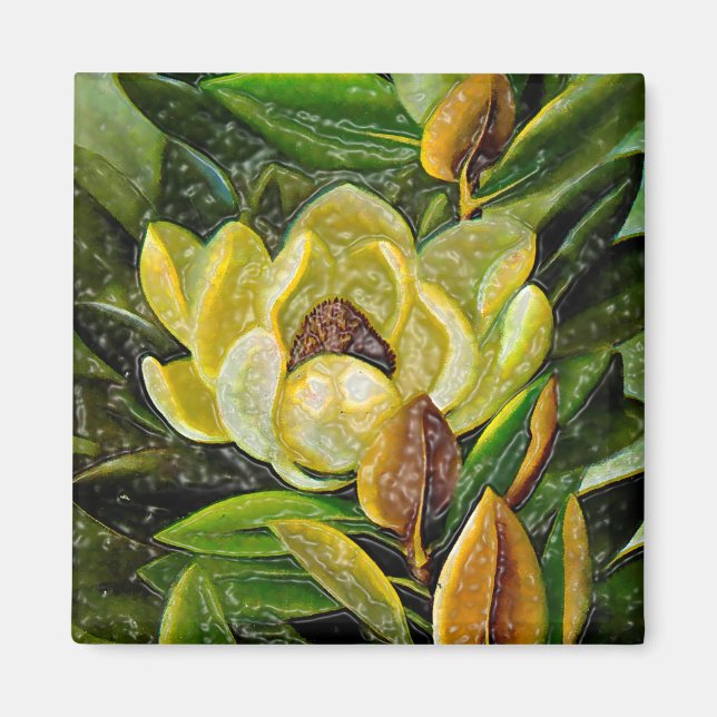 Imã Flor Magnolia (Frente)