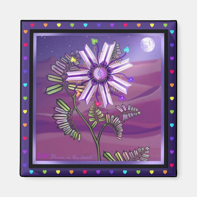 Imã Flor no ímã do deserto (Frente)