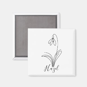 Imã Flor Personalizada de Nascimento do Cravo de Janei