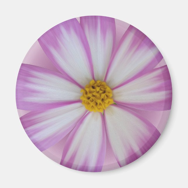 Imã Flor púrpura clara (Frente)
