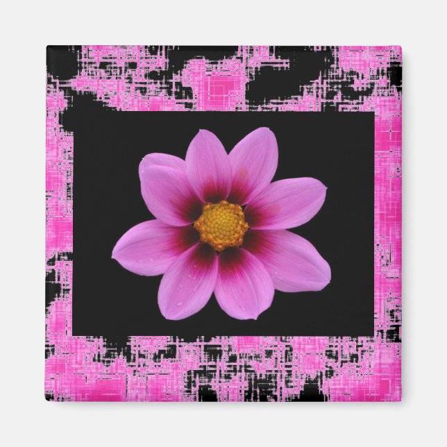 Imã Flor rosa (Frente)