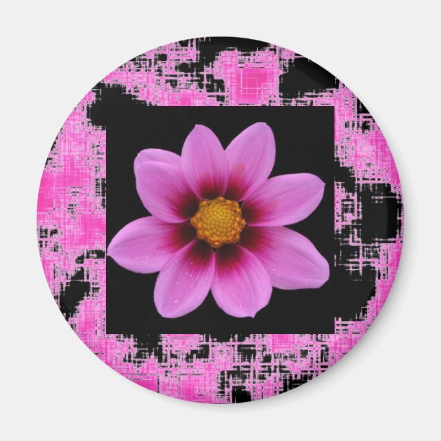 Imã Flor rosa (Frente)