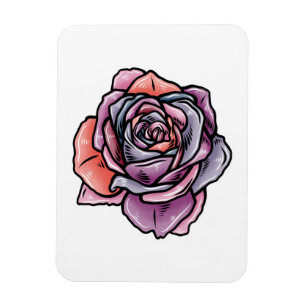 Ímã Flor Rosa colorido