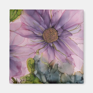 Imã flor rosa e púrpura de álcool
